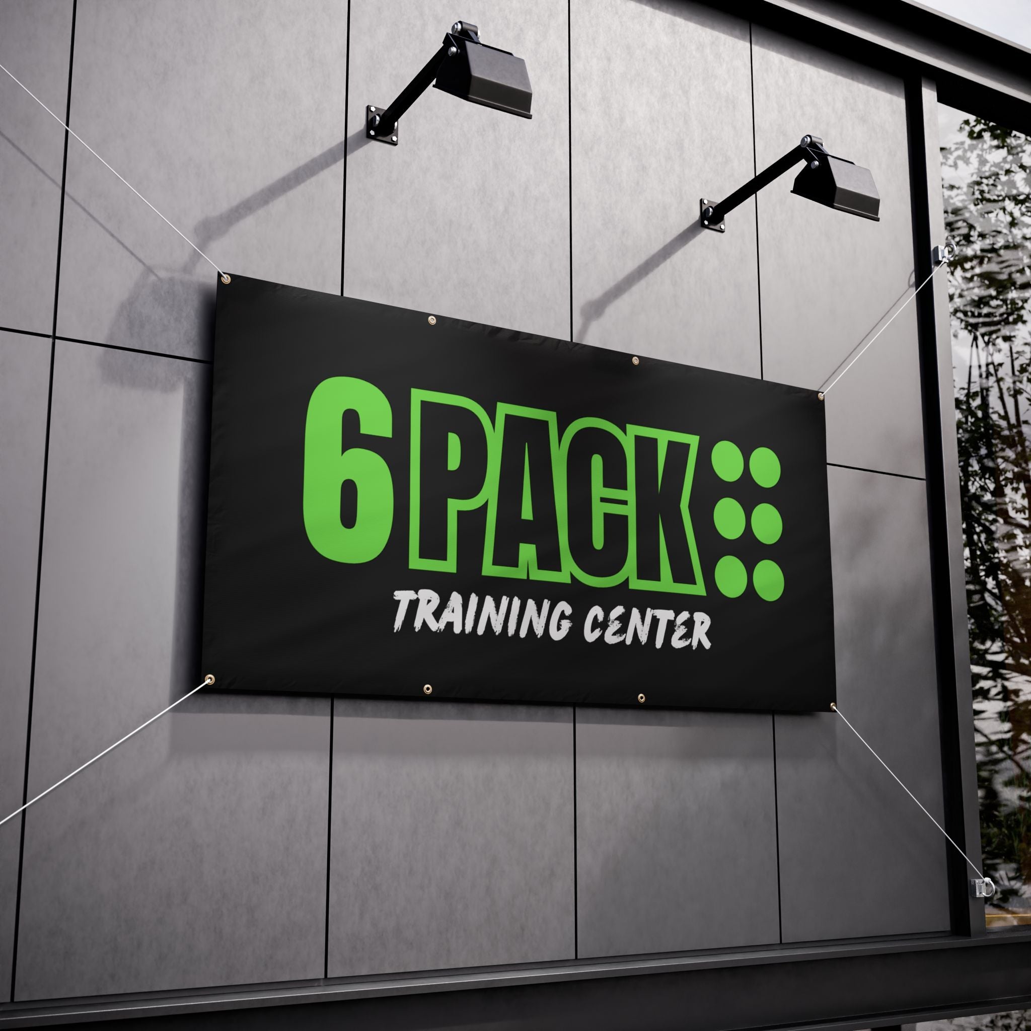 6PACK Training Center Vinyl Outdoor Banner