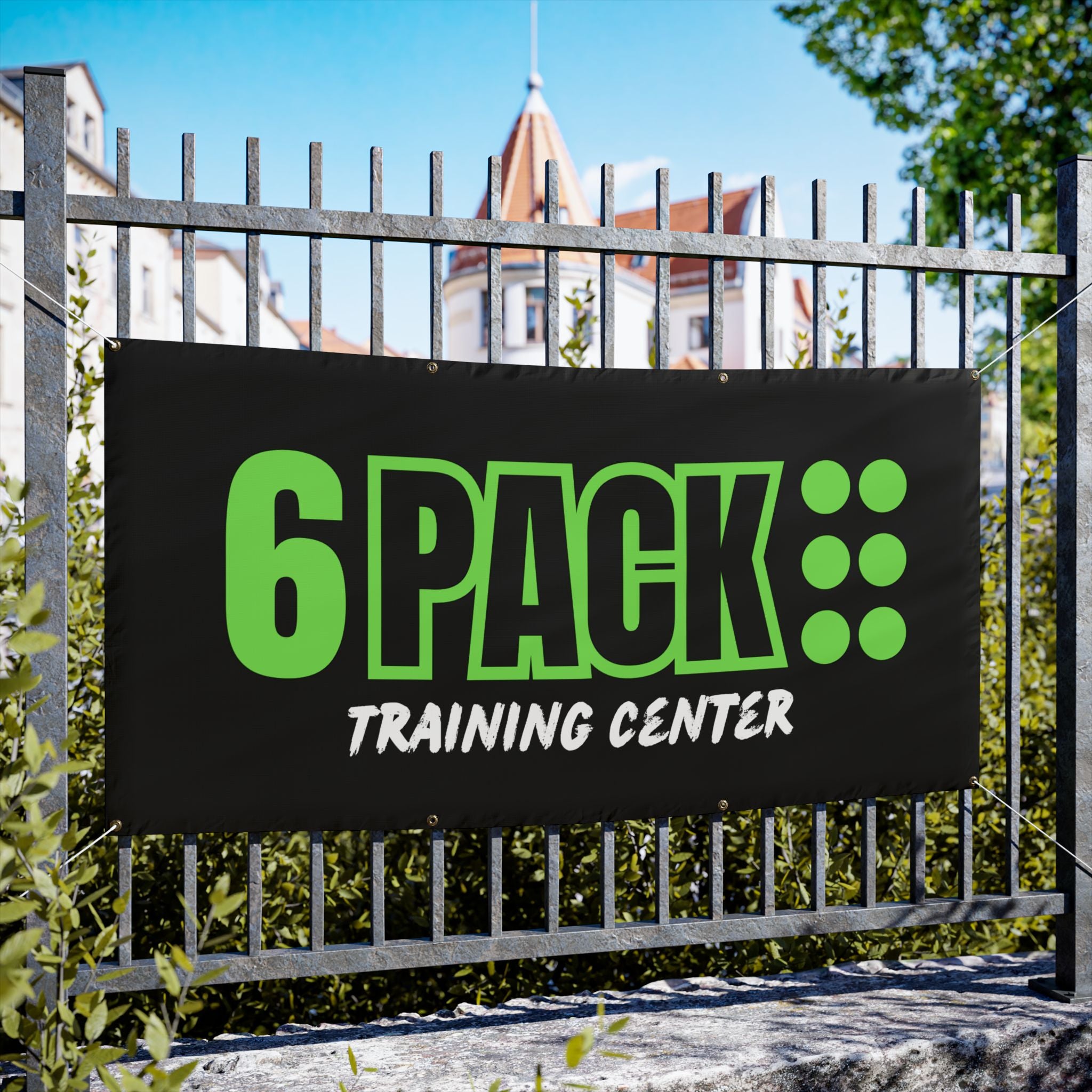 6PACK Training Center Vinyl Outdoor Banner