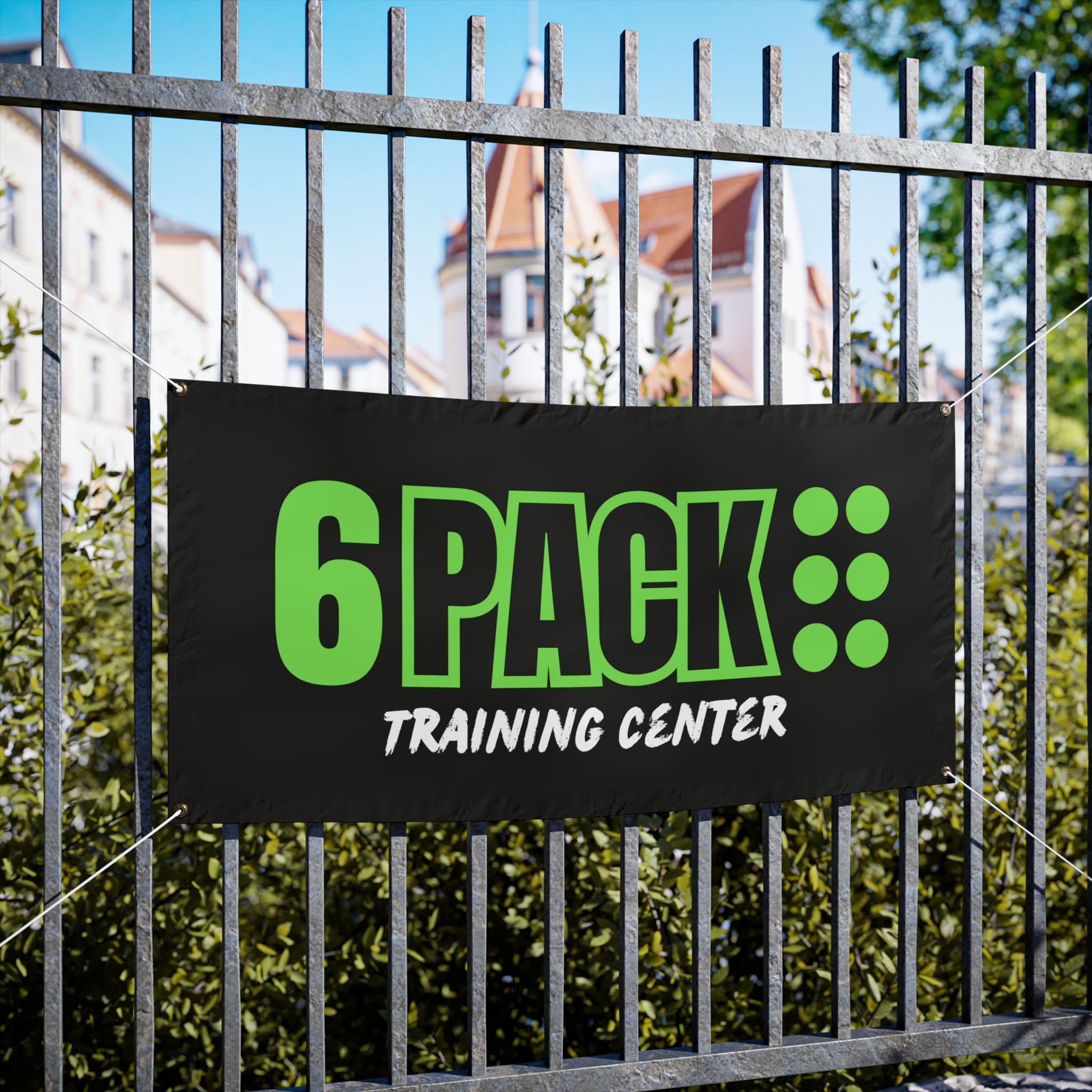 6PACK Training Center Vinyl Outdoor Banner