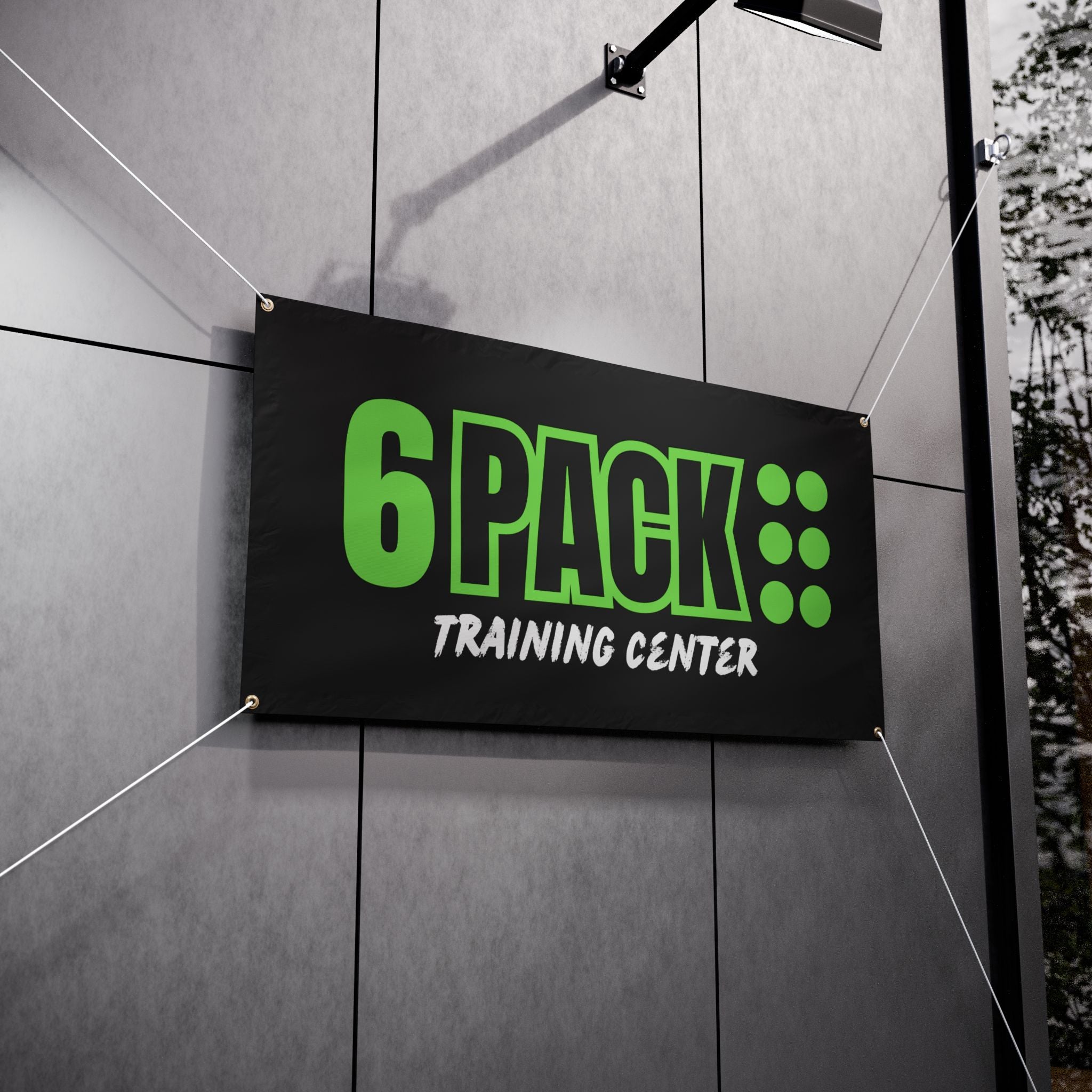 6PACK Training Center Vinyl Outdoor Banner